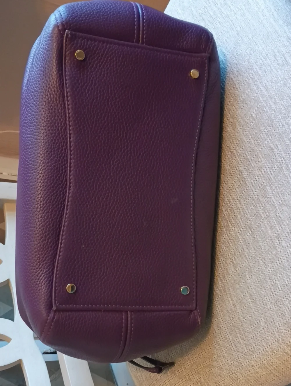 Kate Spade Large Dumpling Satchel Bag Ripe Plum purple